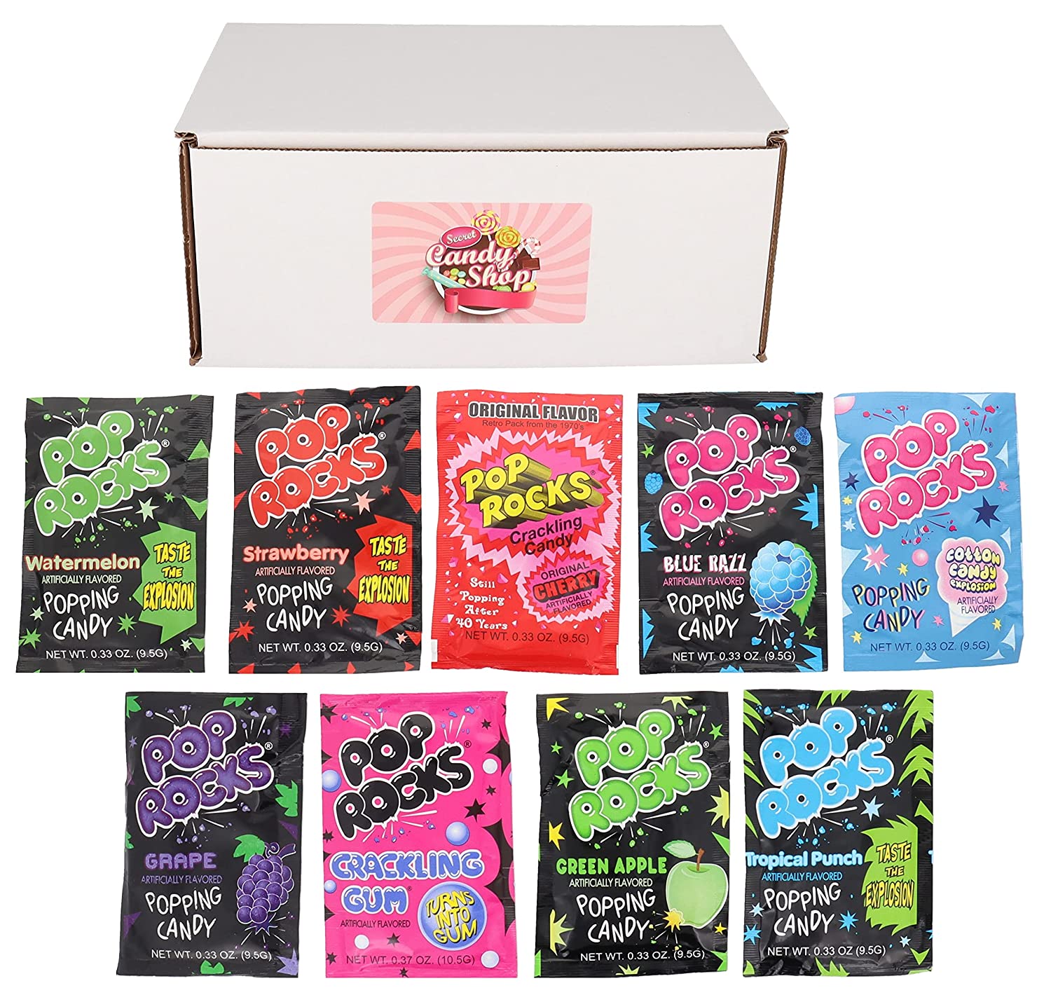 Tilpasning stewardesse Falde tilbage Pop Rocks Pack of 9 Flavors (1 of each flavor, Total of 9) – Secret Candy  Shop