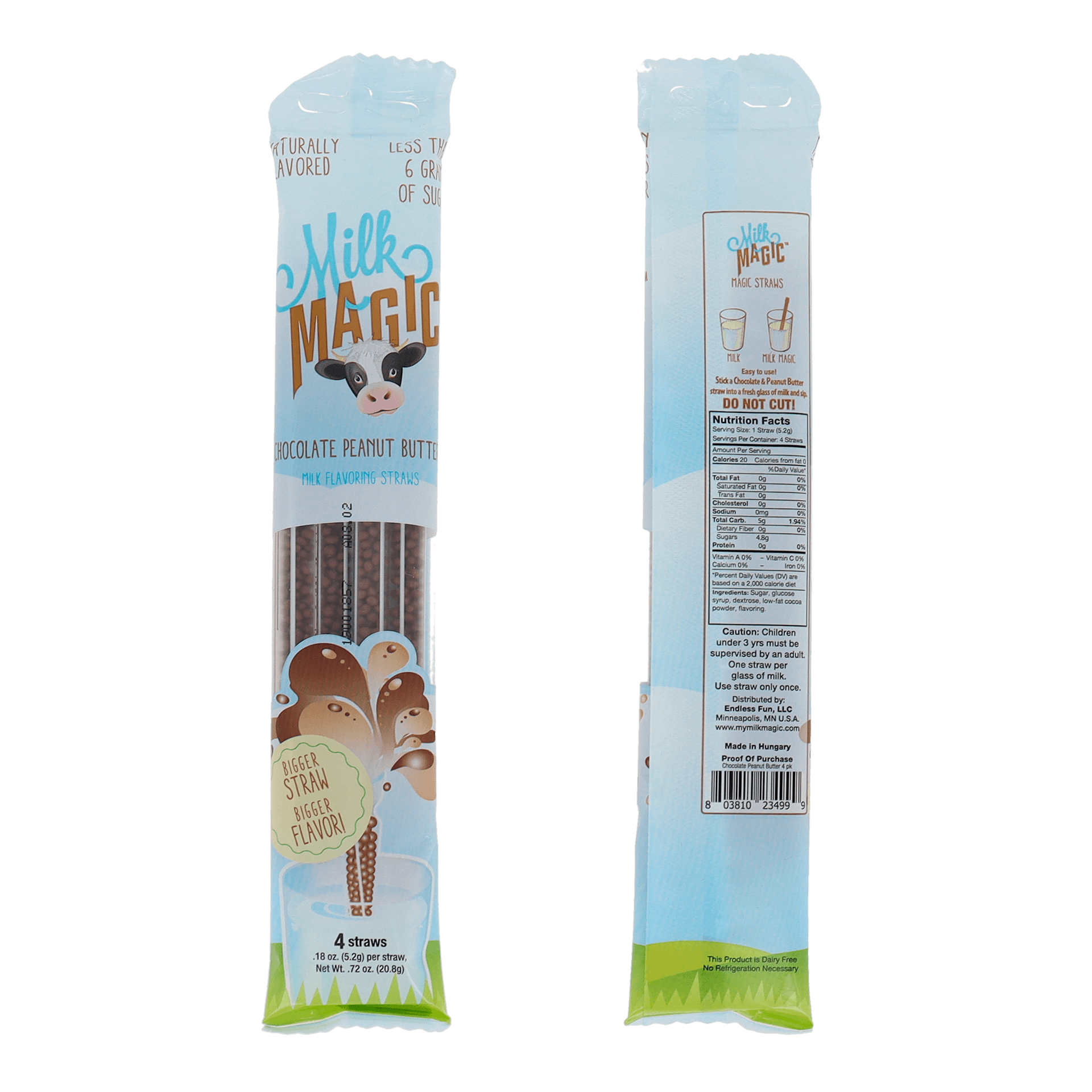 Milk Magic Milk Straws Chocolate Peanut Butter Secret Candy Shop