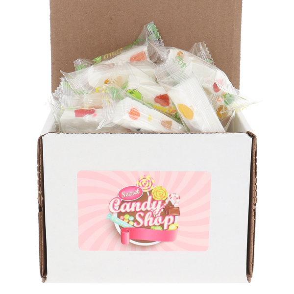 SECRET CANDY SHOP Jujube Nougats Soft Chewy Fruit Candy Bulk in Box (Sour)