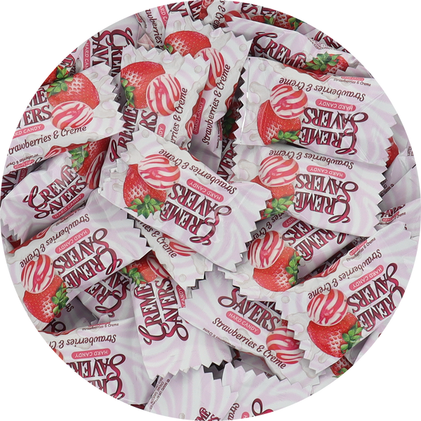 Creme Savers Hard Candy - Strawberries & Creme (Individually Wrapped)