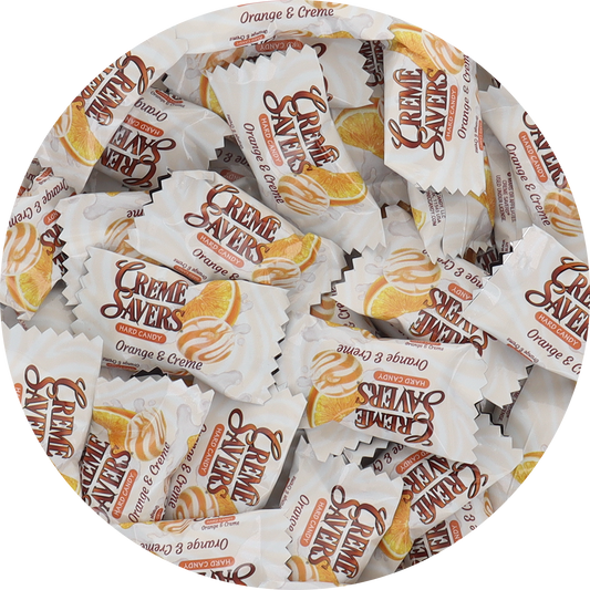 Creme Savers Hard Candy - Orange & Creme (Individually Wrapped)