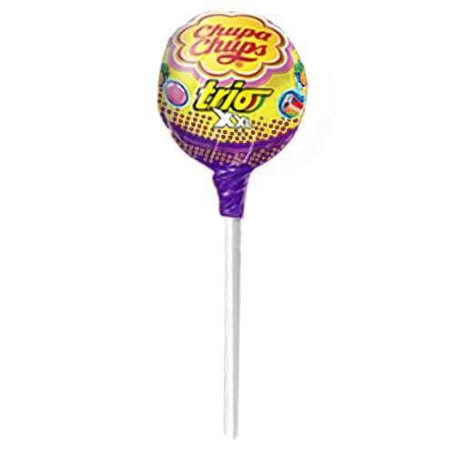 Chupa Chups XXL Trio Lollipops With Gum - Tutti Frutti Pineapple
