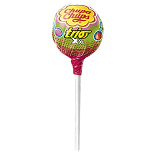 Chupa Chups XXL Trio Lollipops With Gum - Strawberry Kiwi