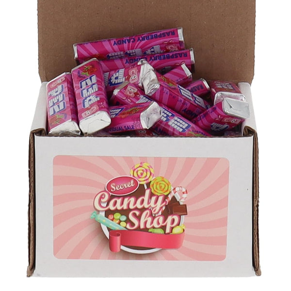 PEZ Candy Refill Candies Bulk in Box (Individually Wrapped) (Red Raspberry)