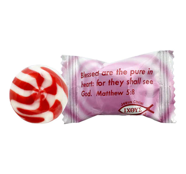 Scripture Candy - Strawberries & Cream Hard Candy (Individually Wrapped)