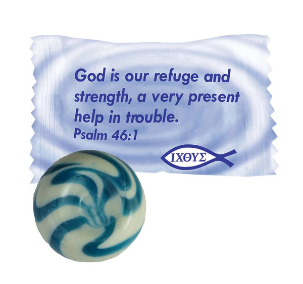 Scripture Candy - Blueberries & Cream Hard Candy (Individually Wrapped)