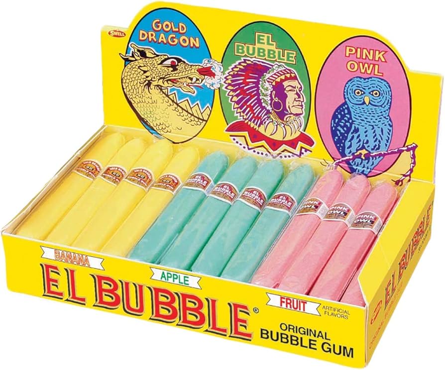 El Bubble - Bubble Gum Cigars 36 Count Bulk (Individually Wrapped)
