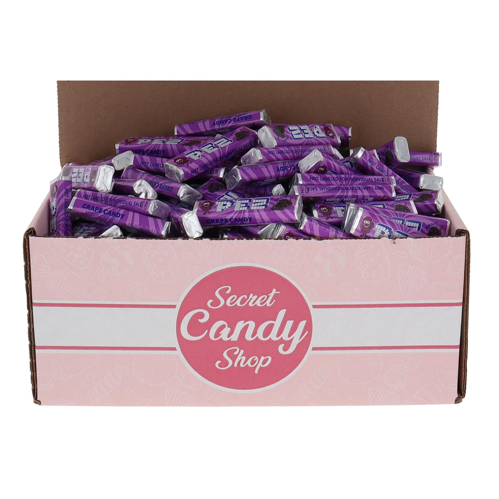 PEZ Candy Refill Candies Bulk in Box (Individually Wrapped) (Grape)