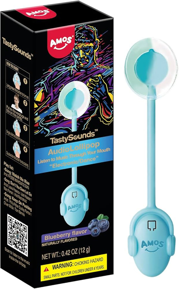 Amos Audio Lollipop - Blueberry Flavor