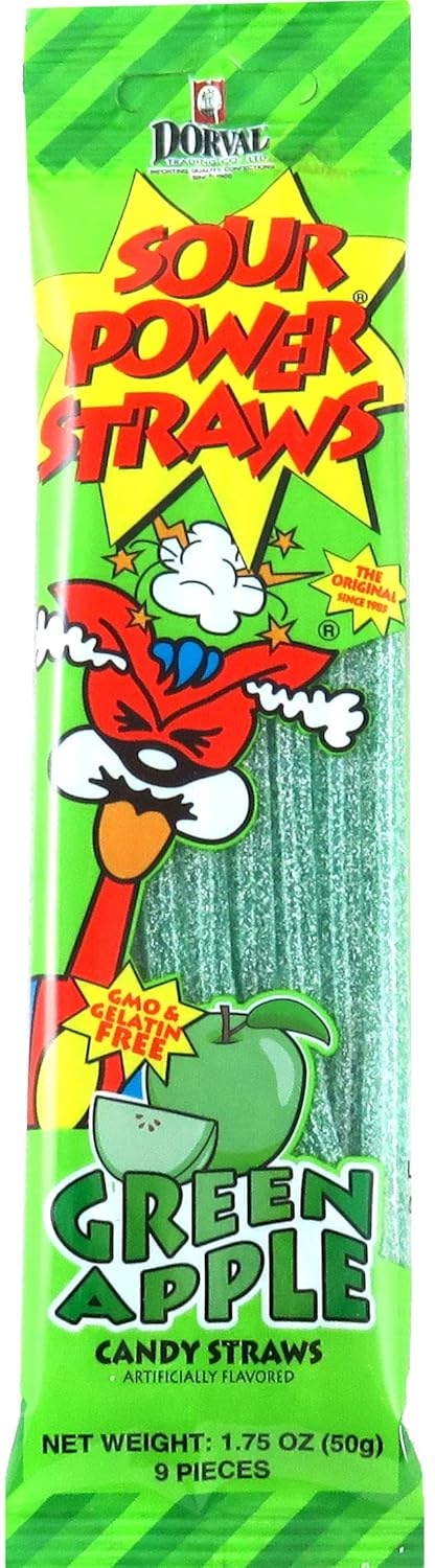Sour Power Straws Individual Flavors Pack of 1