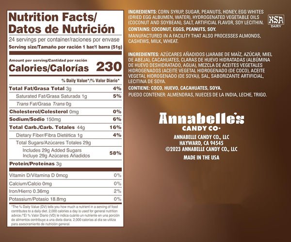 Big Hunk Nougat Candy Bar 1.8 oz Bulk 24 Count