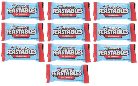 MR Beast Feastables Snack Size Milk Crunch Bars .42oz