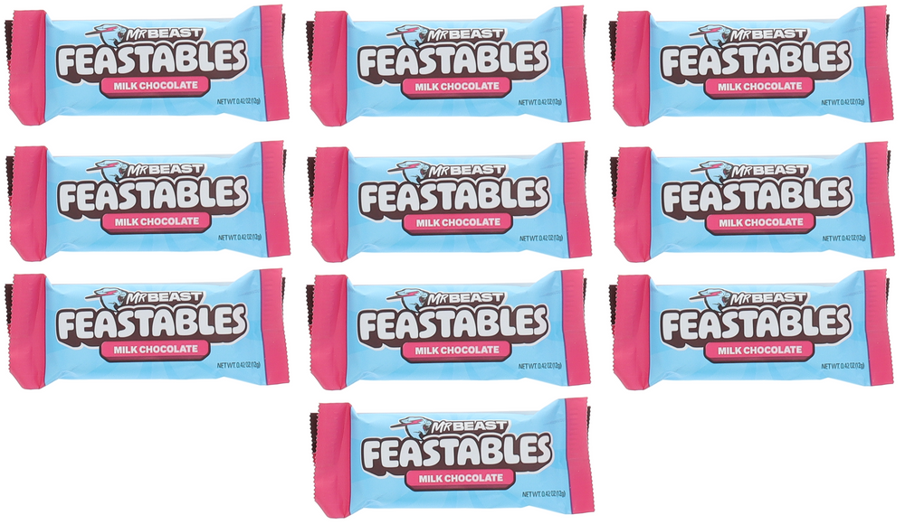 MR Beast Feastables Snack Size Milk Chocolate Bars .42oz