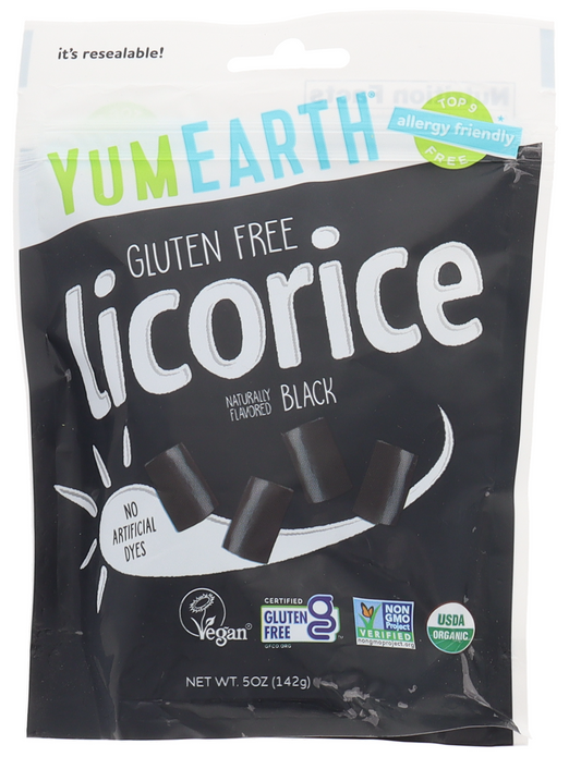 YumEarth Organic Black Licorice 5oz