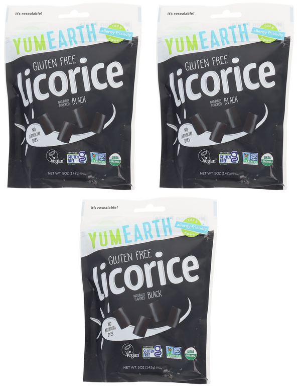 YumEarth Organic Black Licorice 5oz