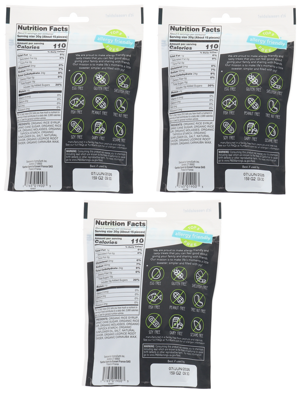 YumEarth Organic Black Licorice 5oz