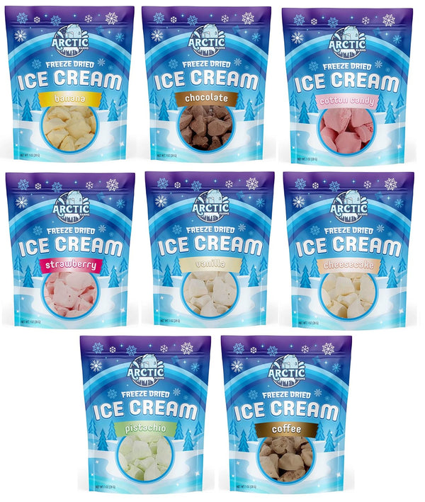 Arctic Farms- Freeze Dried Ice Cream Bundle (1oz Bags)