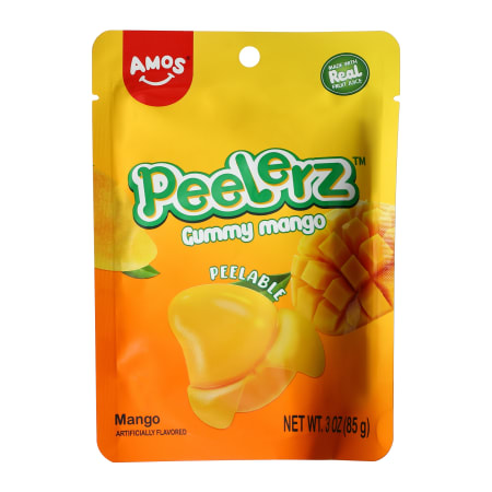 Amos Peelerz Mango Gummy Candy - Peg Bag