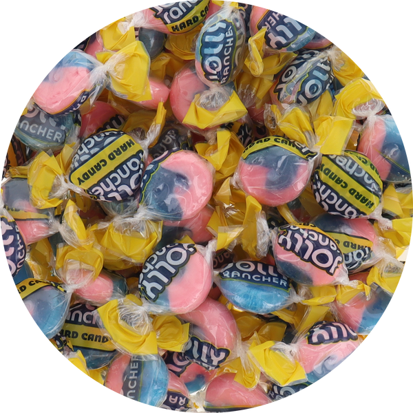 Jolly Rancher Hard Candy Bulk in Box (Individually Wrapped) (2 in 1 Blue Raspberry Watermelon)