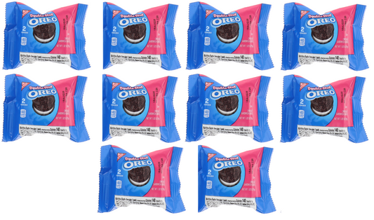 Oreo Double Stuf Chocolate Sandwich Cookies (Pack of 10. 2 Cookies Per Pack, total of 20 Cookies)