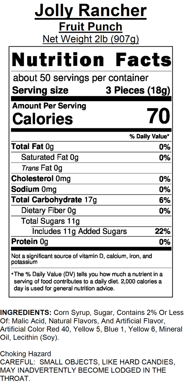 Jolly Rancher Hard Candy - Fruit Punch