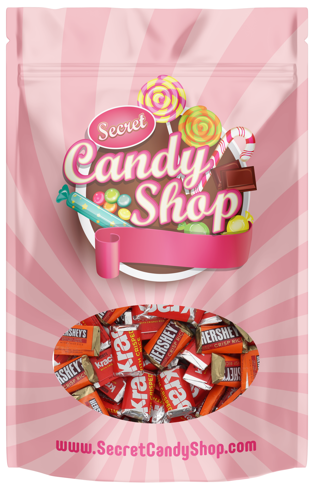 Krackel  and Special Dark with Crisp Rice Hershey Mini Mix (Individually Wrapped)