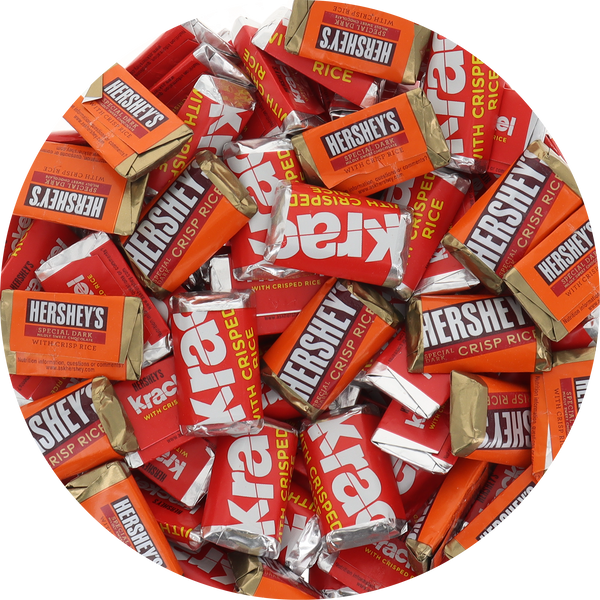 Krackel  and Special Dark with Crisp Rice Hershey Mini Mix (Individually Wrapped)