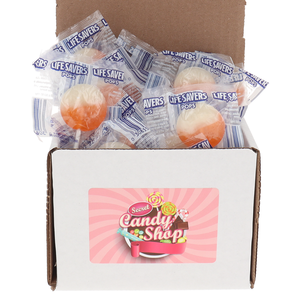 Life Savers Swirled Lollipops - Orange & Vanilla (Individually wrapped)