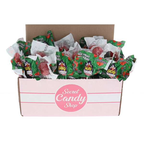 Lucas Lenwas Watermelon Lollipops (Individually Wrapped)