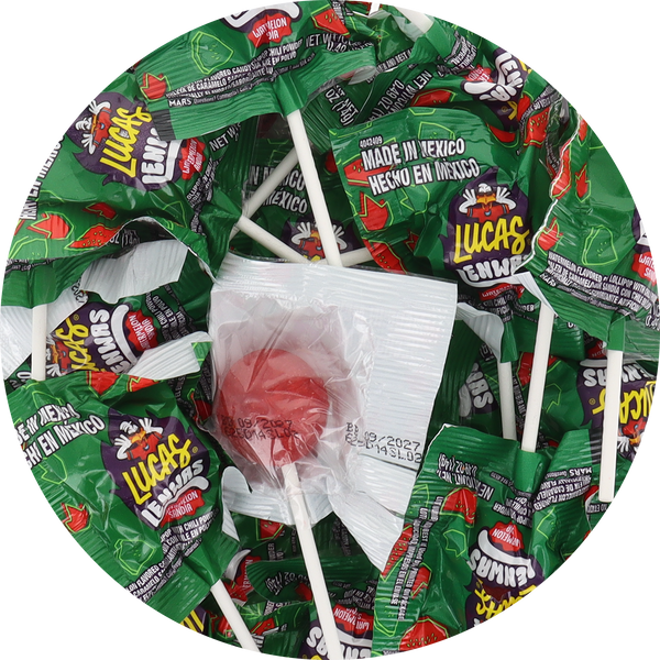 Lucas Lenwas Watermelon Lollipops (Individually Wrapped)