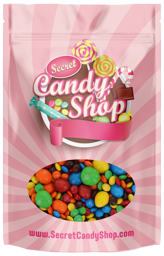M&M Peanut & Milk Chocolate MIX Covered Candy Variety Bulk (Unwrapped) In Resealable Bag