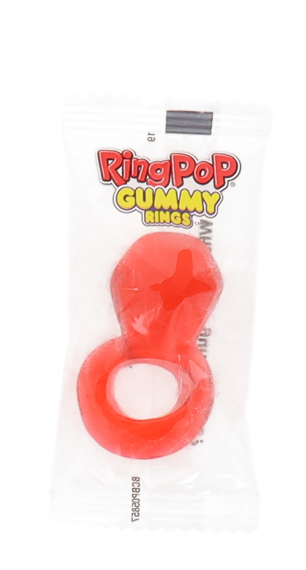 Ring Pop Gummy Rings Candy (Individually Wrapped) - 4 Flavors Bulk in Box