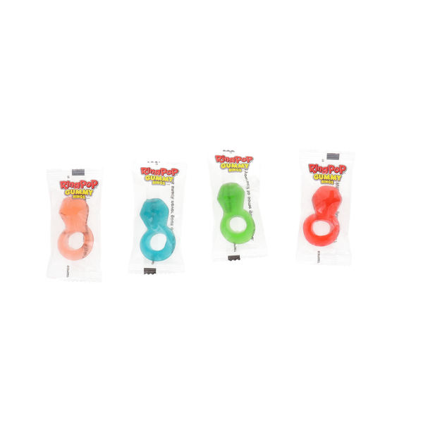 Ring Pop Gummy Rings Candy (Individually Wrapped) - 4 Flavors Bulk in Box