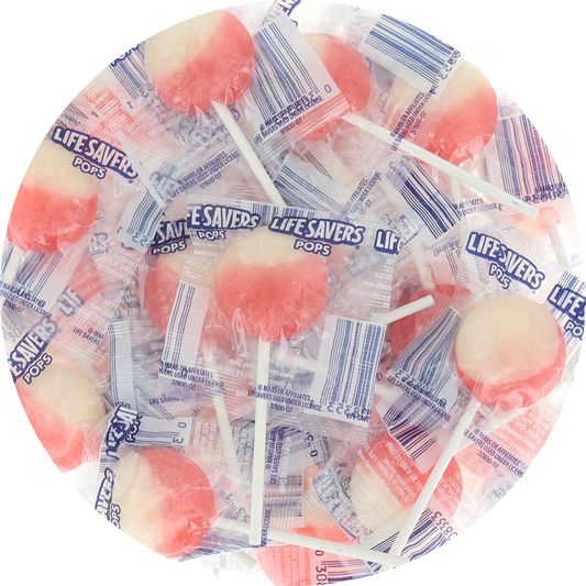 Life Savers Swirled Lollipops - Strawberry & Vanilla (Individually wrapped)