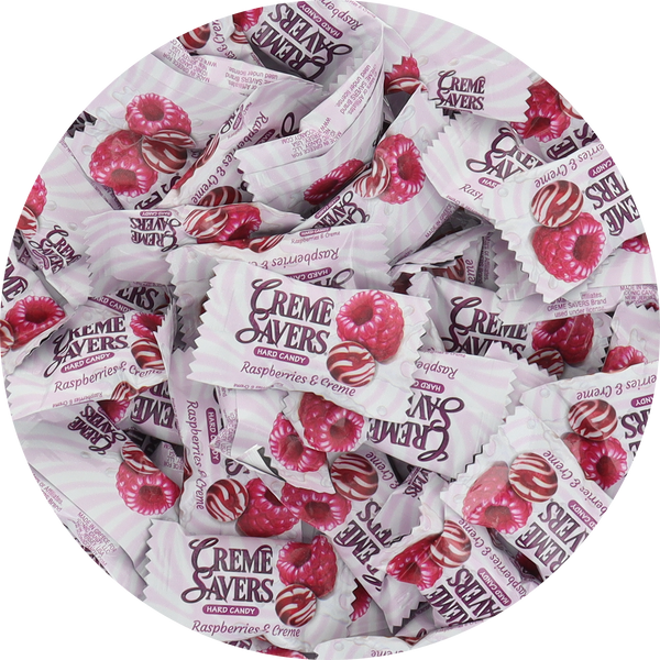 Creme Savers Hard Candy - Raspberries & Creme (Individually Wrapped)
