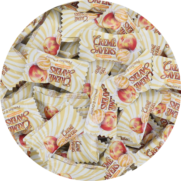 Creme Savers Hard Candy - Peaches & Creme (Individually Wrapped)