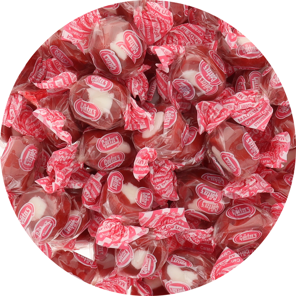 Goetze's Caramel Creams Strawberry Smoothie (Individually wrapped) Bulk