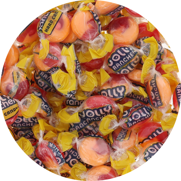 Jolly Rancher Hard Candy Bulk in Box (Individually Wrapped) (2 in 1 Orange Cherry)