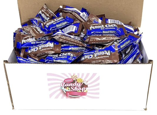 Goldenberg's Peanut Chews Original Milk Chocolate Bars Candy in Box (Individually Wrapped)