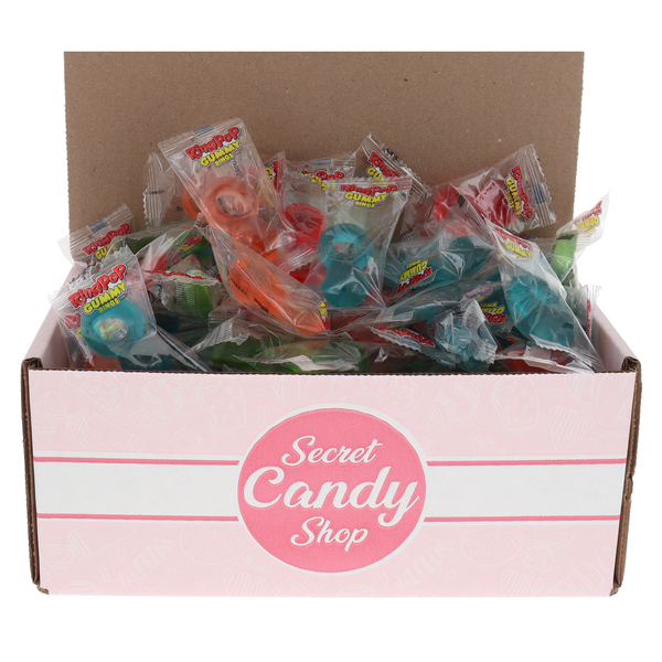 Ring Pop Gummy Rings Candy (Individually Wrapped) - 4 Flavors Bulk in Box