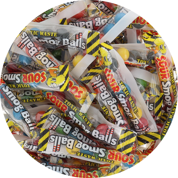 Toxic Waste Sour Smog Ball Shooters - Bulk (Individually Wrapped)