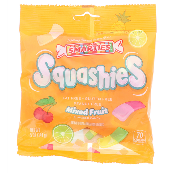 Smarties Squashies Mixed Fruit Flavored Candy 5oz