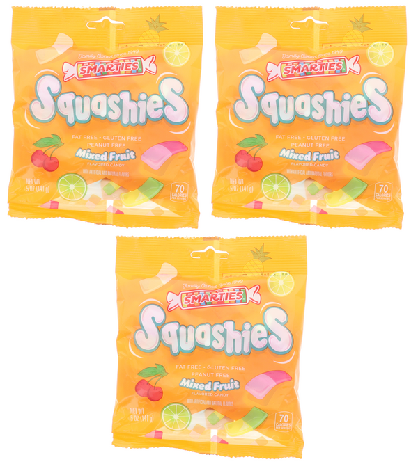 Smarties Squashies Mixed Fruit Flavored Candy 5oz