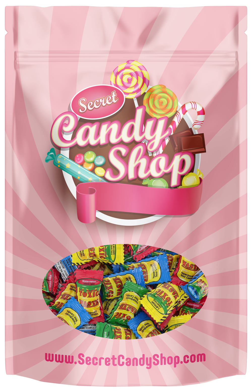 Toxic Waste Hazardously Sour Assorted Candy (Individually Wrapped) Bulk