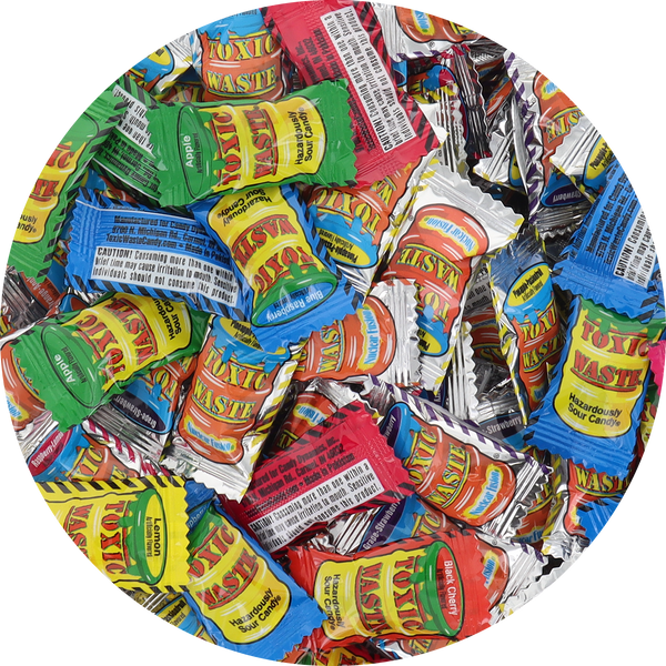 Toxic Waste Hazardously Sour and Nuclear Fusion Mix (Individually Wrapped) 10 Flavors