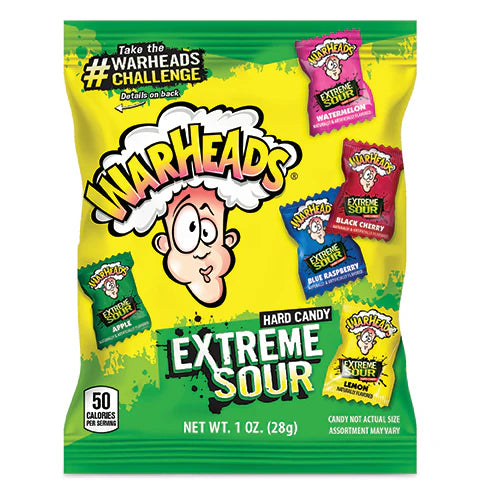 Warheads Extreme Sour Peg Bag 2oz Hard Candy