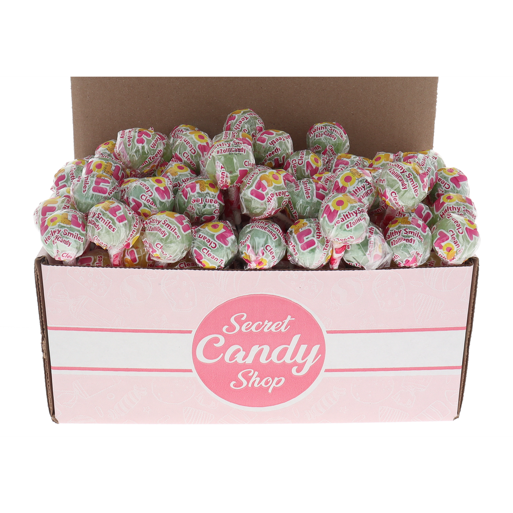Zollipops Sugar Free Green Apple Zolli Ball Popz (Individually Wrapped)