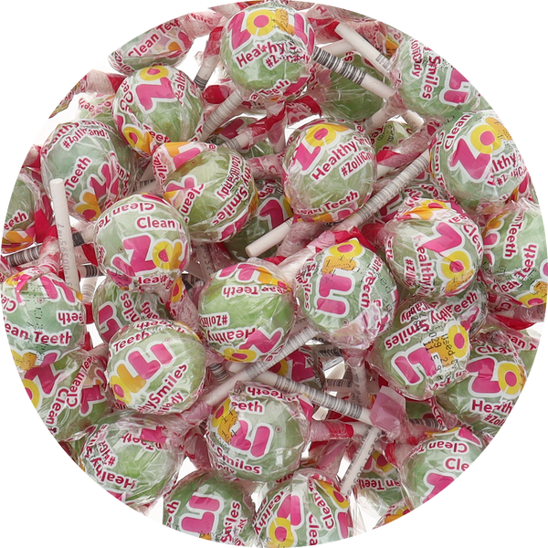 Zollipops Sugar Free Green Apple Zolli Ball Popz (Individually Wrapped)
