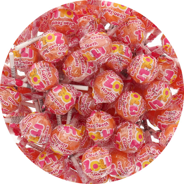 Zollipops Sugar Free Orange Zolli Ball Popz (Individually Wrapped)