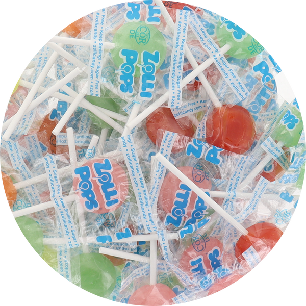 Zollipops Sugar Free Original Assorted Lollipops (Individually Wrapped)